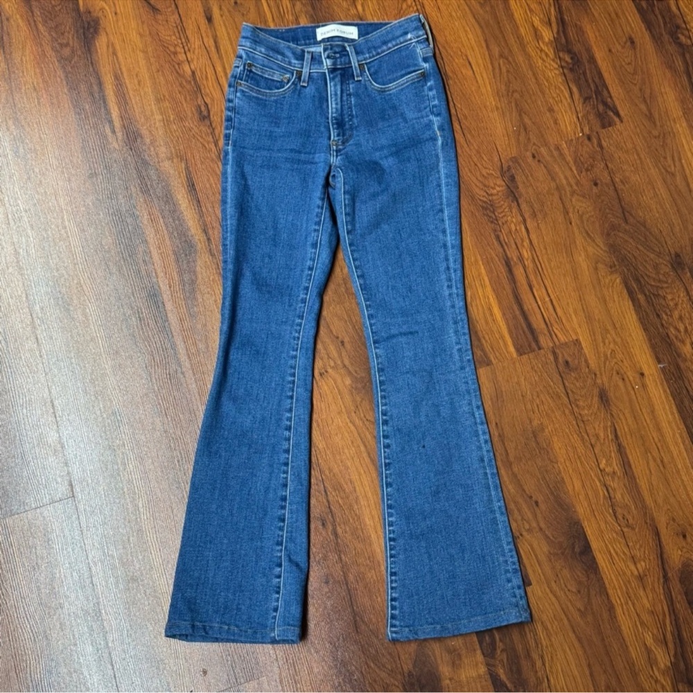 👖 Denim Forum “The Jane” Mid-Rise Bootcut Jeans – Size 24 | Aritzia